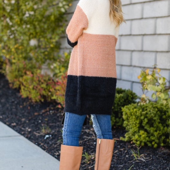 BiBi Multicolor Open Front Cardigan - Picture 3 of 4